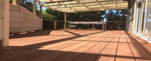 An outdoor area created by our deck builder in Wollongong